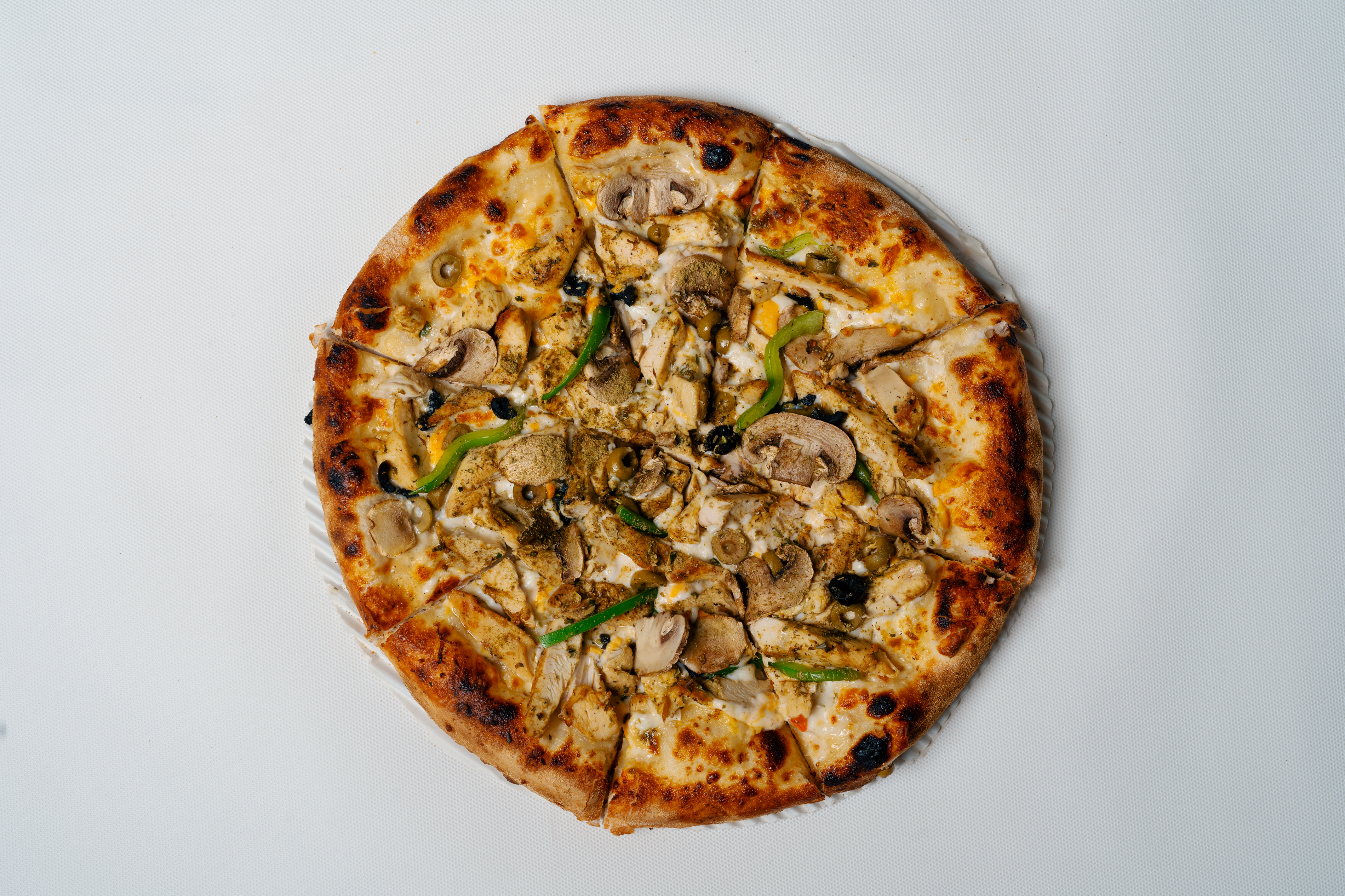 پیتزا قارچ و مرغ